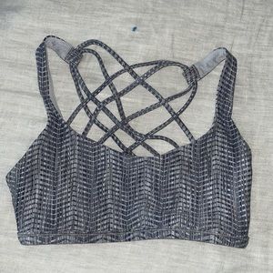 SNAKE SKIN LULULEMON FREE TO BE BRA